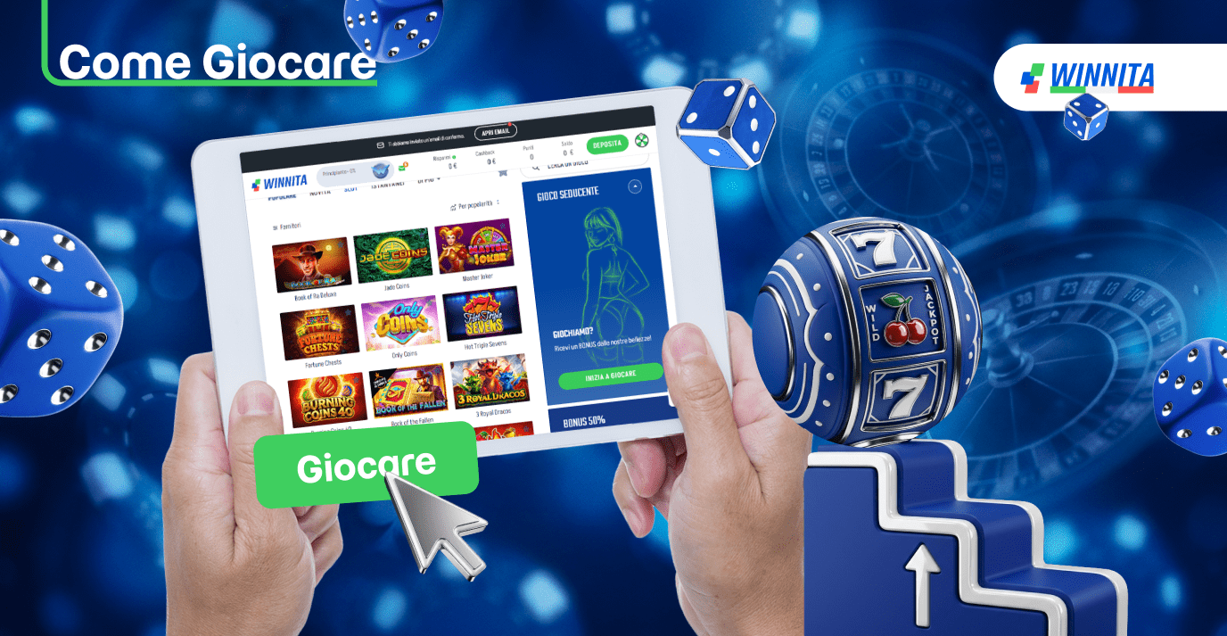 Al casinò Winnita in Italia puoi iniziare a giocare alle slot in pochi semplici passaggi