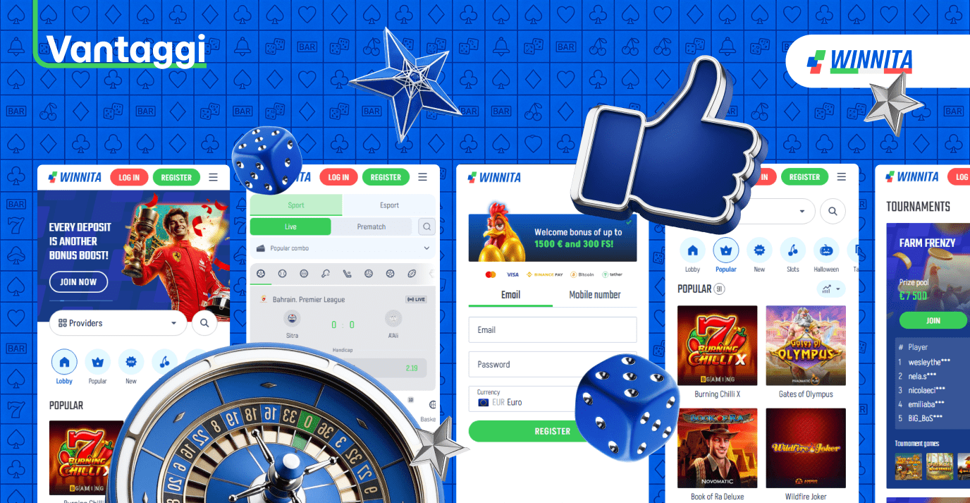 L'app del casinò online Winnita ha molti vantaggi