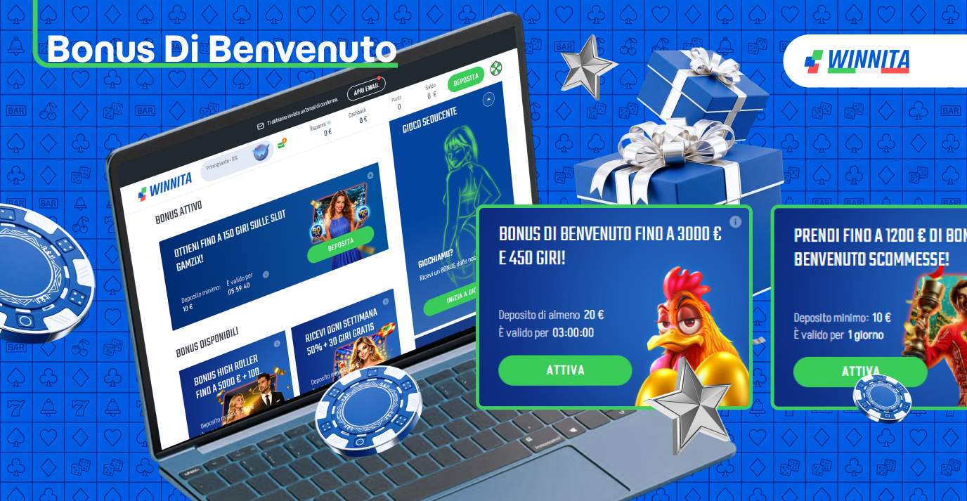 Il casinò online Winnita offre bonus ai nuovi giocatori